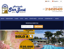 Tablet Screenshot of hotelcampestrehaciendasanjose.com